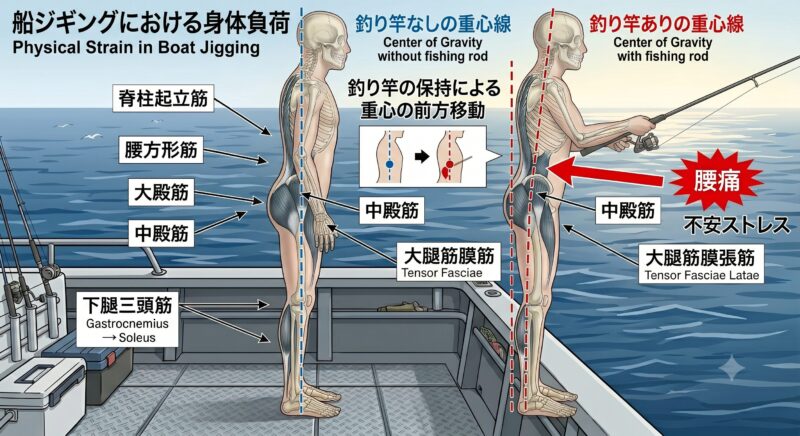 腰痛と釣り人